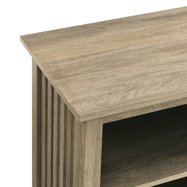 Walker Edison Mission Transitional/Traditional 58" Slatted Side Wood Console MSET58COAG