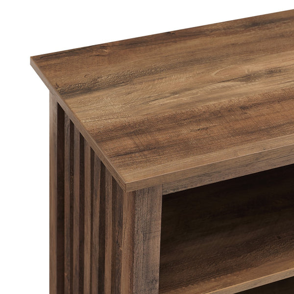 Walker Edison Mission Transitional/Traditional 58" Slatted Side Wood Console MSET58CORO