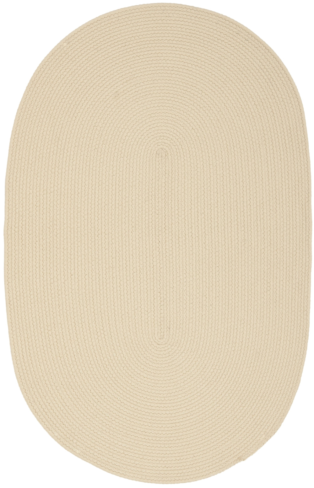 Msj Winding Braid Braided Polypropylene Rug in Wheat 2ft-6in x 3ft-10in Oval