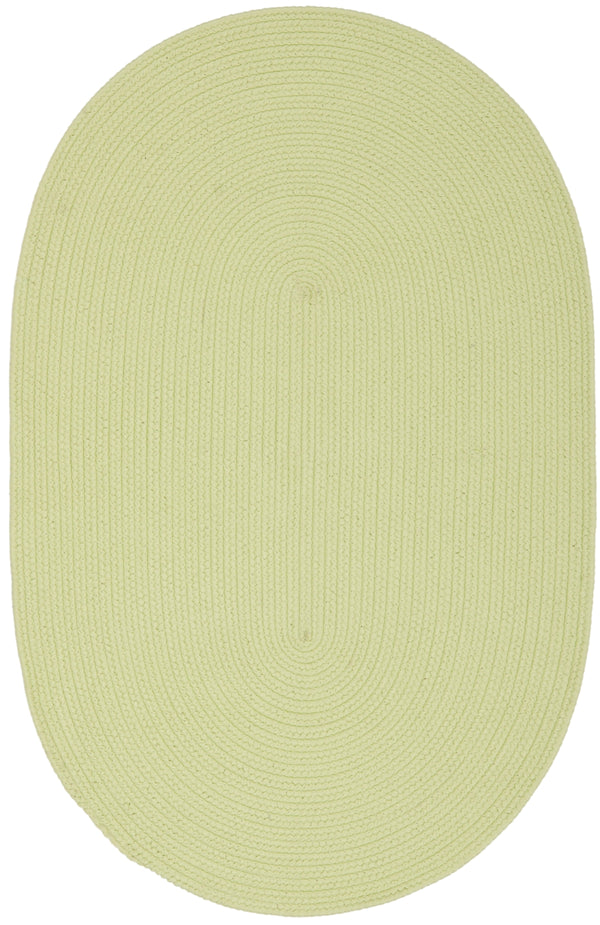 Msj Winding Braid Braided Polypropylene Rug in Eucalyptus 2ft-6in x 3ft-10in Oval