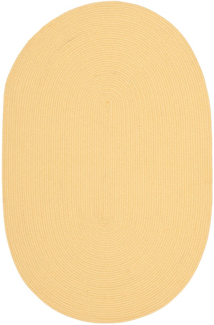 Msj Winding Braid Braided Polypropylene Rug in Butternut Beige 2ft-6in x 3ft-10in Oval