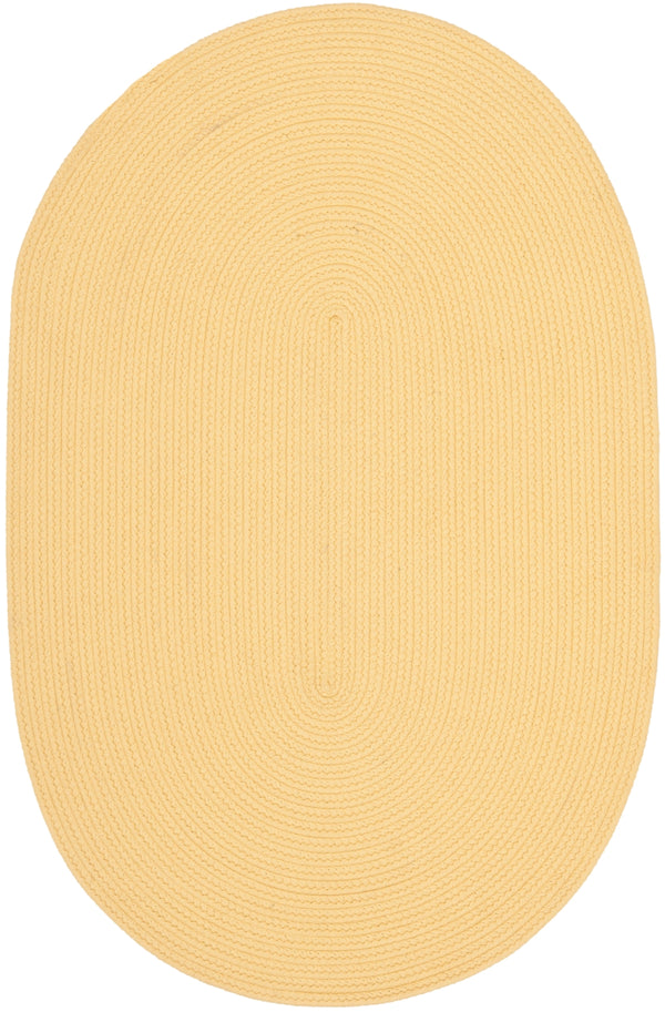 Msj Winding Braid Braided Polypropylene Rug in Butternut Beige 2ft-6in x 3ft-10in Oval