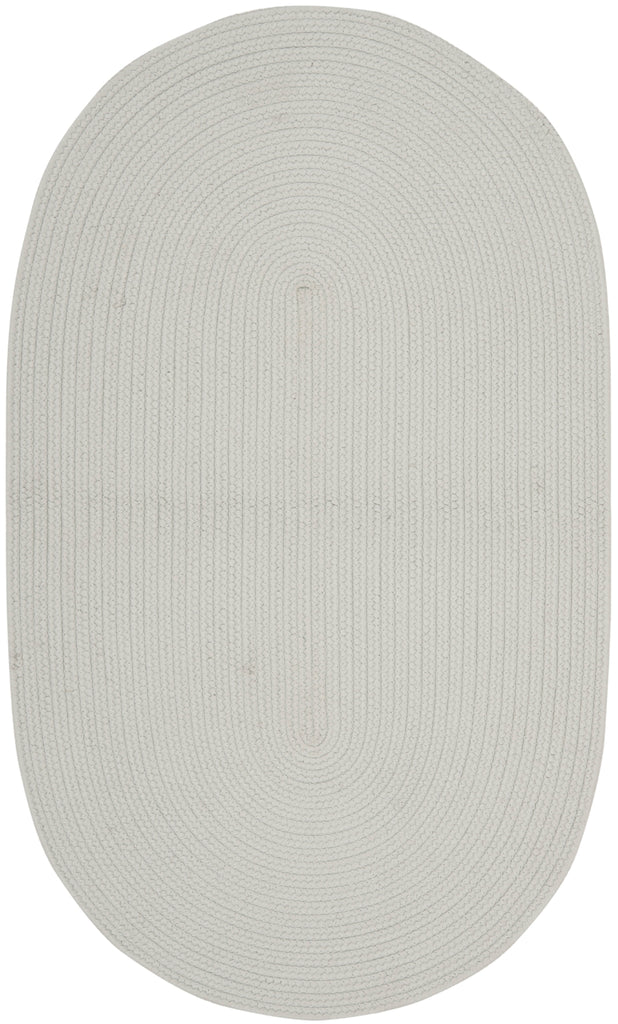 Msj Winding Braid Braided Polypropylene Rug in Oyster 2ft-6in x 3ft-10in Oval