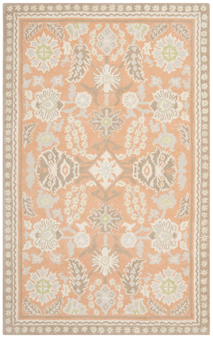 Msj Conservatory Stitches- 23/Inch Hand Tufted Wool & Viscose Rug in Conch, Pink 5ft x 8ft