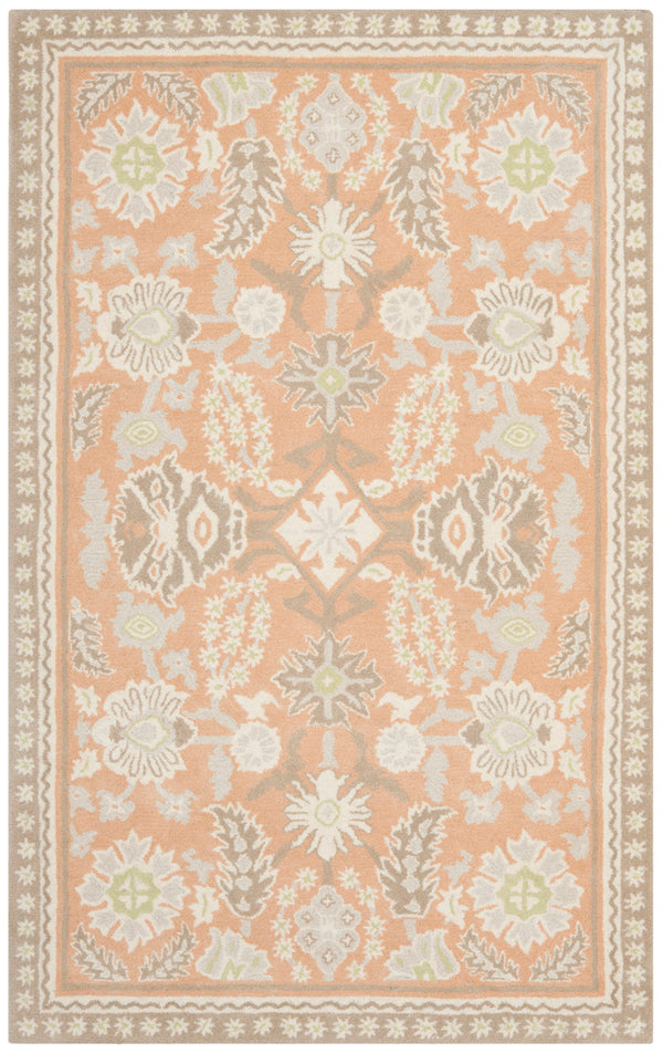 Msj Conservatory Stitches- 23/Inch Hand Tufted Wool & Viscose Rug in Conch, Pink 9ft x 12ft