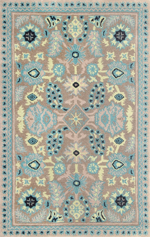 Msj Conservatory Stitches- 23/Inch Hand Tufted Wool & Viscose Rug in Caraway 9ft x 12ft