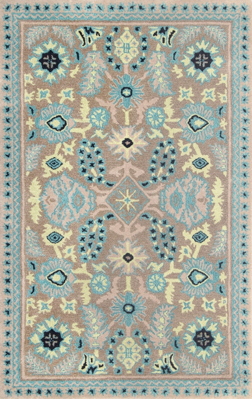 Msj Conservatory Stitches- 23/Inch Hand Tufted Wool & Viscose Rug in Caraway 9ft x 12ft