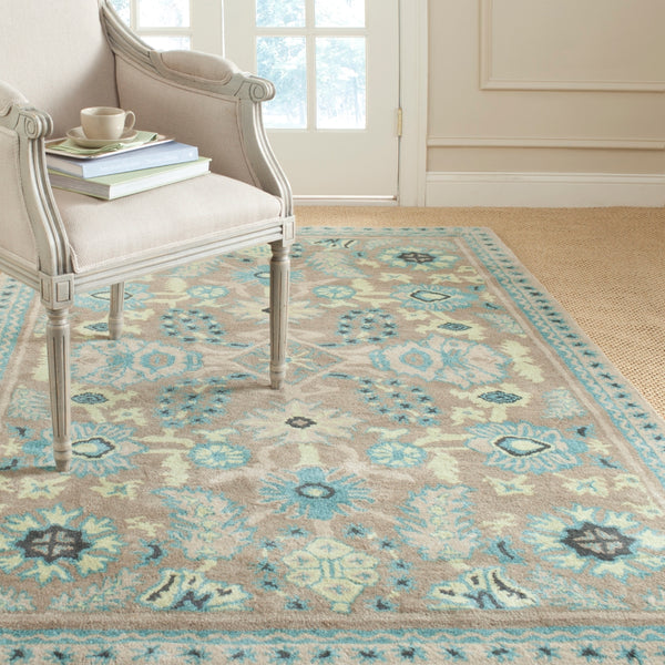 Msj Conservatory Stitches- 23/Inch Hand Tufted Wool & Viscose Rug in Caraway 9ft x 12ft