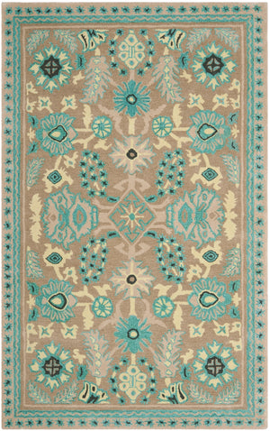 Msj Conservatory Stitches- 23/Inch Hand Tufted Wool & Viscose Rug in Caraway 9ft x 12ft