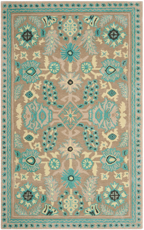 Msj Conservatory Stitches- 23/Inch Hand Tufted Wool & Viscose Rug in Caraway 9ft x 12ft