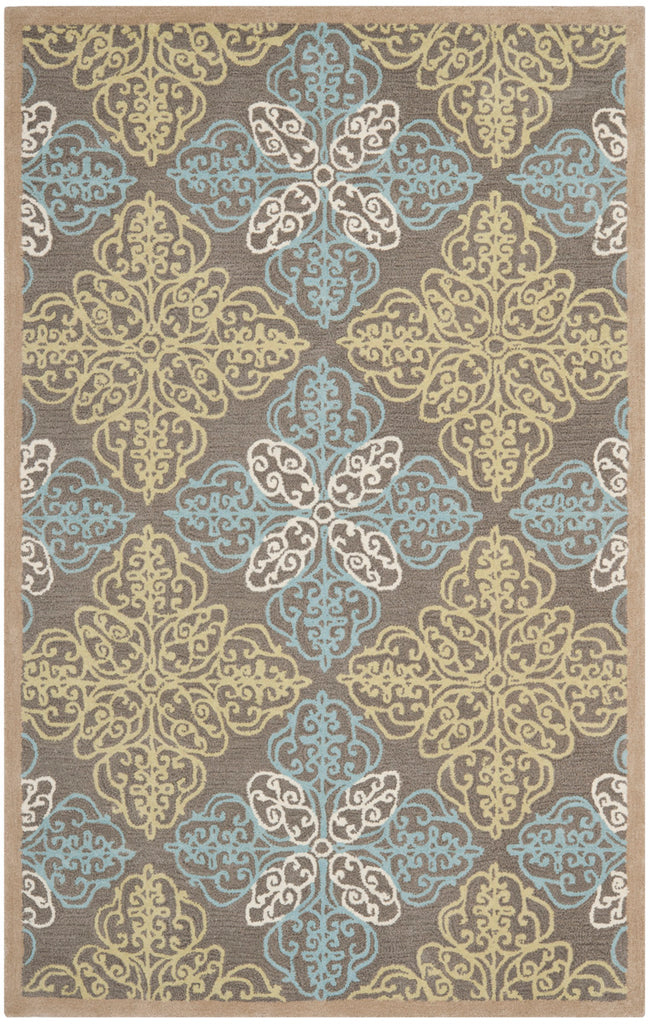 Msj Pirouette Stitches- 23/Inch Hand Tufted Wool & Viscose Rug in Moss 9ft x 12ft