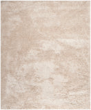 Martha Stewart Shag Hand Tufted 80% Polyester 20% Cotton Rug in Champagne 8ft x 10ft