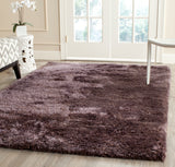 Martha Stewart Shag Hand Tufted 80% Polyester 20% Cotton Rug in Lavander 8ft x 10ft