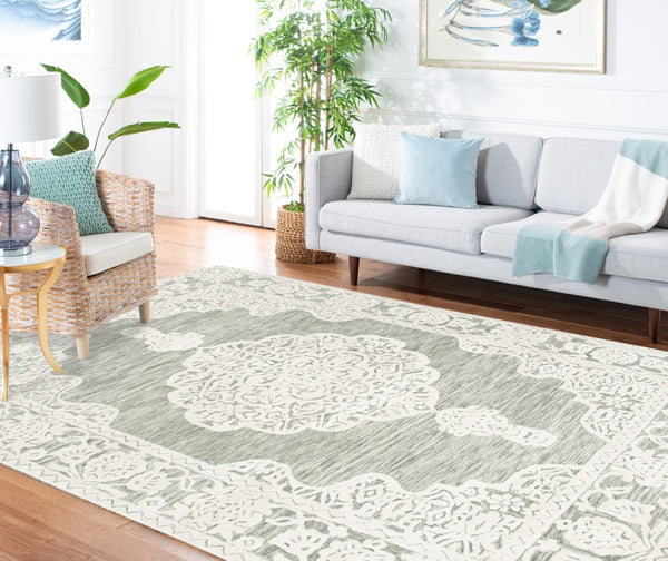 Safavieh Msr275 Micro Loop Hand Tufted Wool and Cotton with Latex Rug MSR275F-8