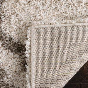 Martha Stewart 200 Martha Stewart 284 Flokati & Shag Power Loomed Polypropylene Pile Rug in Ivory, Grey 6ft x 9ft