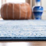 Martha Stewart 28 62 Traditional Power Loomed Polypropylene Pile Rug Navy / Creme