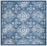 Martha Stewart 28 62 Traditional Power Loomed Polypropylene Pile Rug Navy / Creme