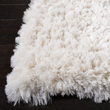 Martha Stewart 300 Martha Stewart 330 Flokati & Shag Power Loomed 100% Polyester Rug in Ivory 5ft-3in x 7ft-6in