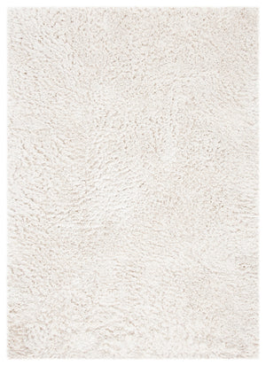 Martha Stewart 300 Martha Stewart 330 Flokati & Shag Power Loomed 100% Polyester Rug in Ivory 5ft-3in x 7ft-6in
