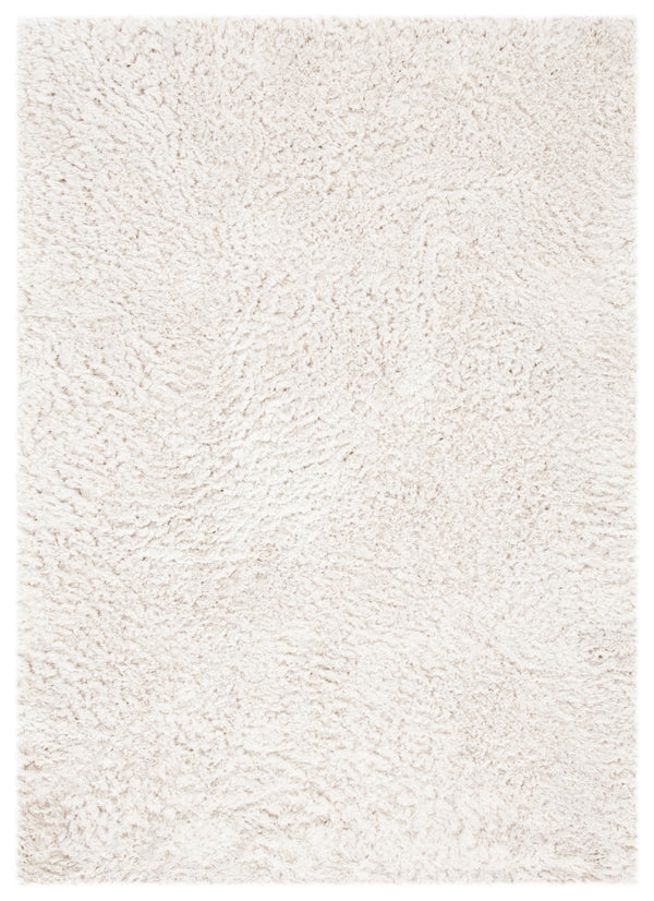 Martha Stewart 300 Martha Stewart 330 Flokati & Shag Power Loomed 100% Polyester Rug in Ivory 5ft-3in x 7ft-6in