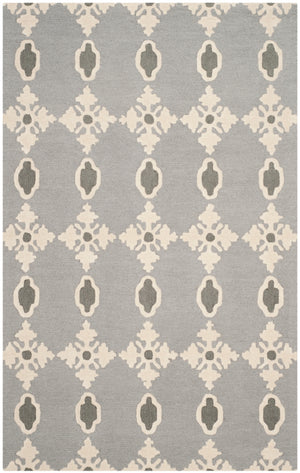 Martha Stewart 3313 Hanf Tufted 100% Wool Pile Rug in Cool Grey 8ft x 10ft