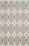 Martha Stewart 3313 Hanf Tufted 100% Wool Pile Rug in Cool Grey 8ft x 10ft