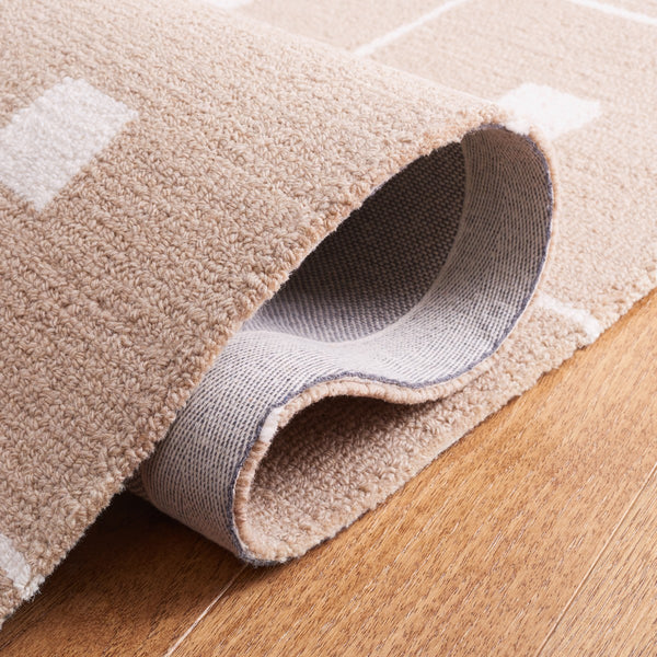 Safavieh Msr3361 Micro Loop Geometric Hand Tufted Rug Beige / Ivory MSR3361A-8