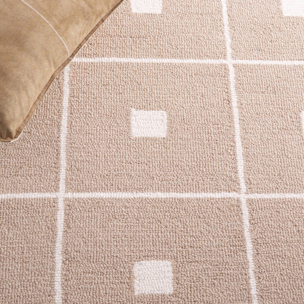 Safavieh Msr3361 Micro Loop Geometric Hand Tufted Rug Beige / Ivory MSR3361A-8