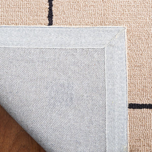 Safavieh Msr3361 Micro Loop Geometric Hand Tufted Rug Beige / Black MSR3361Z-8