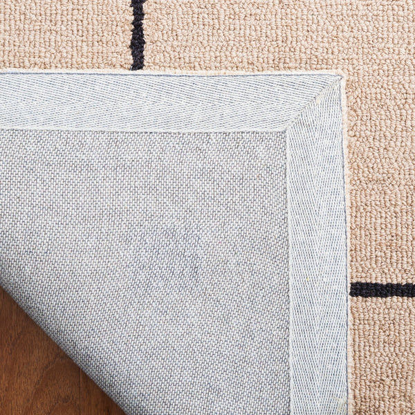 Safavieh Msr3361 Micro Loop Geometric Hand Tufted Rug Beige / Black MSR3361Z-8