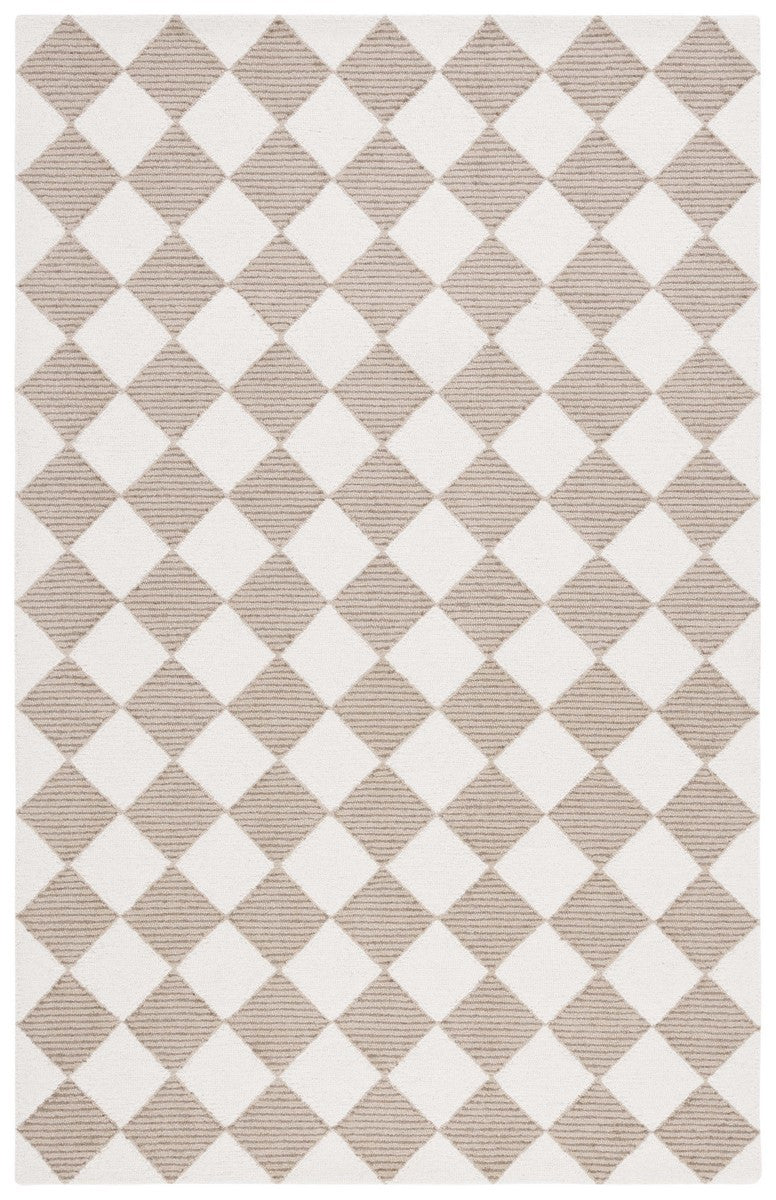 Safavieh Msr3362 Micro Loop Geometric Hand Tufted Rug Natural / Beige MSR3362B-8