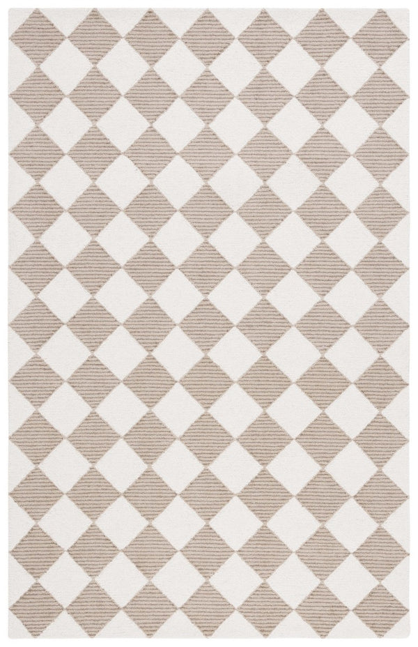 Safavieh Msr3362 Micro Loop Geometric Hand Tufted Rug Natural / Beige MSR3362B-8