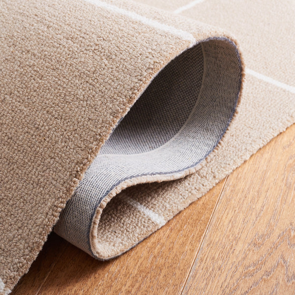 Safavieh Msr3363 Micro Loop Geometric Hand Tufted Rug Beige / Ivory MSR3363A-8