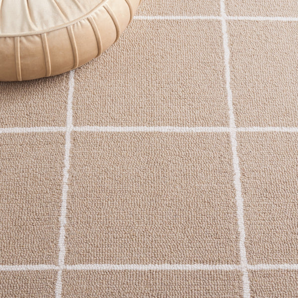 Safavieh Msr3363 Micro Loop Geometric Hand Tufted Rug Beige / Ivory MSR3363A-8