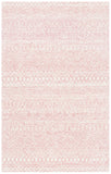 Martha Stewart 3372 Traditional Hand Tufted Wool Rug in Pink, Ivory 5ft x 8ft