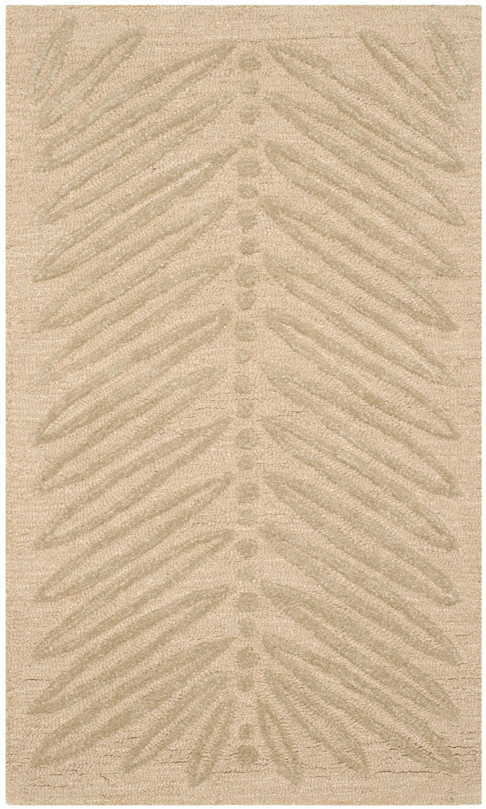 Safavieh Chevron Leaves Hand Tufted 70% Wool and 30% Viscose Rug MSR3612A-3
