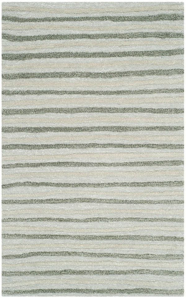 Safavieh Hand Drawn Stripe Hand Tufted 70% Wool and 30% Viscose Rug MSR3619A-3