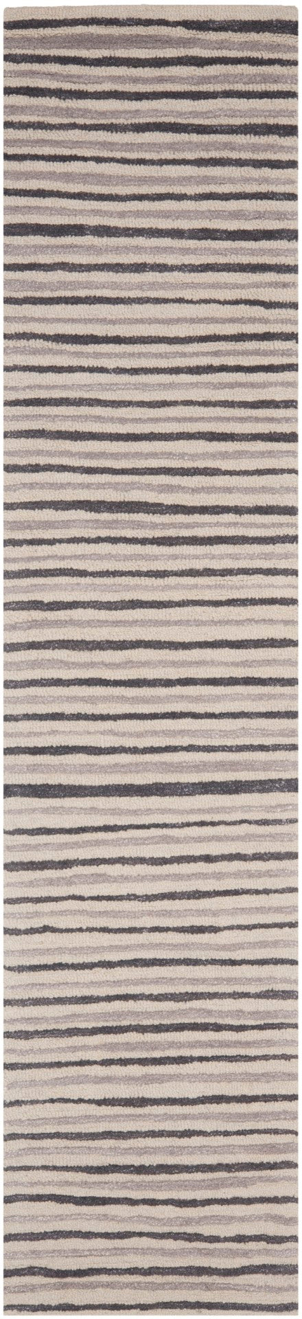 Safavieh Hand Drawn Stripe Hand Tufted 70% Wool and 30% Viscose Rug MSR3619C-3