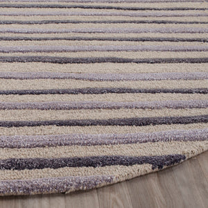 Safavieh Hand Drawn Stripe Hand Tufted 70% Wool and 30% Viscose Rug MSR3619C-3