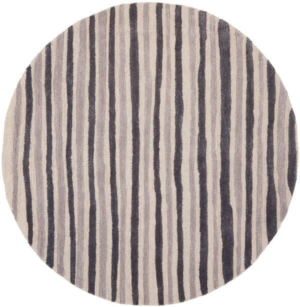 Safavieh Hand Drawn Stripe Hand Tufted 70% Wool and 30% Viscose Rug MSR3619C-3