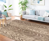 Safavieh Layered Faux Bois Power Loomed 100%Polypropylene Rug MSR4126B-4