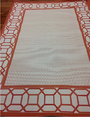 Safavieh Facet Border Power Loomed 100% Polypropylene Contemporary Rug MSR4266-231A11-5