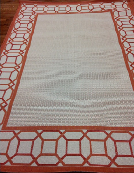 Safavieh Facet Border Power Loomed 100% Polypropylene Contemporary Rug MSR4266-231A11-5