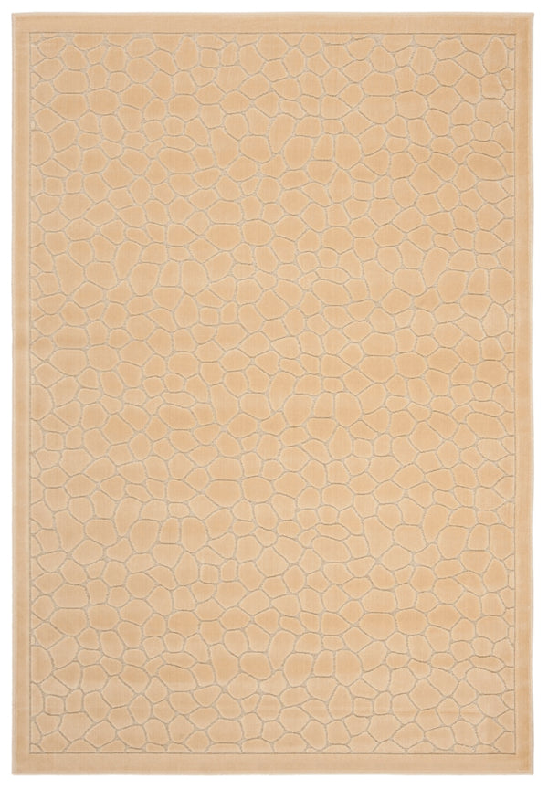 Martha Stewart Reptilian Tufted/Hand Loomed Viscose Pile Rug in Creme 8ft x 11ft-2in