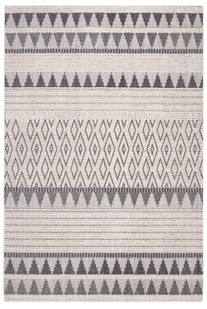 Martha Stewart 500 Martha Stewart 519 Bohemian Power Loomed Space Dyed Polyester Rug Ivory / Charcoal