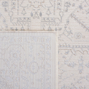Martha Stewart Sabrina 8931 Transitional Power Loomed 80% Polyester + 20% Viscose Rug Ivory / Light Grey