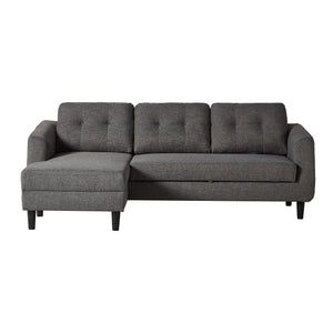 Moe's Home Belagio Sofa Bed With Chaise Charcoal Left