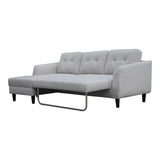 Belagio Sofa Bed With Chaise Beige Left