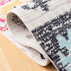 Montage 200 Montage  Power Loomed 100% Polypropylene Rug Aqua / Fuchsia