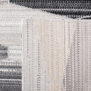 Montage 300 Montage  Power Loomed 100% Polypropylene Rug Grey / Dark Grey